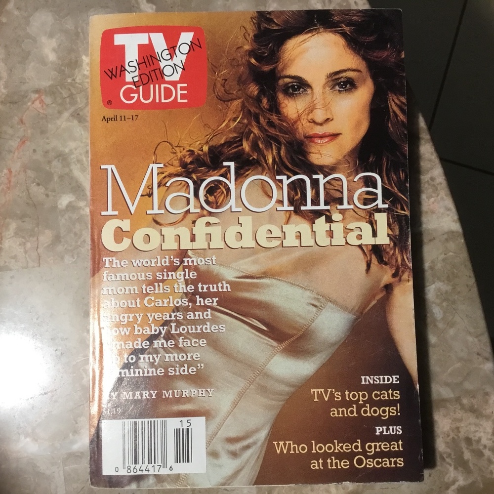 TV Guide Madonna- Confidential Nice!